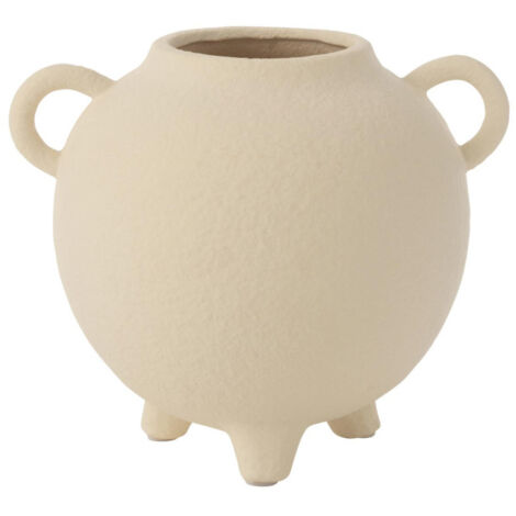 Vase Cruche 2 Anses "Dwight" 16cm Beige
