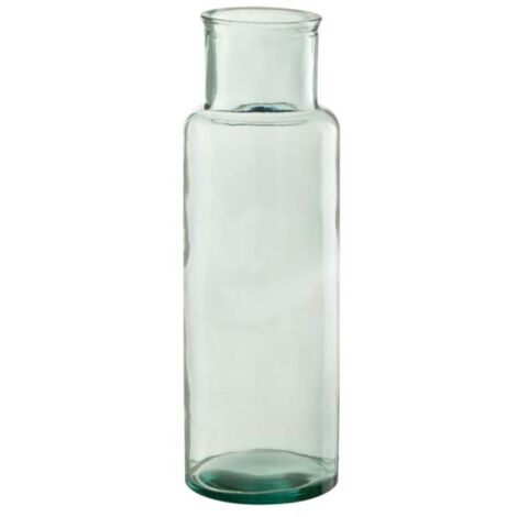 Vase Cylindrique Déco "Recyclé" 44cm Transparent