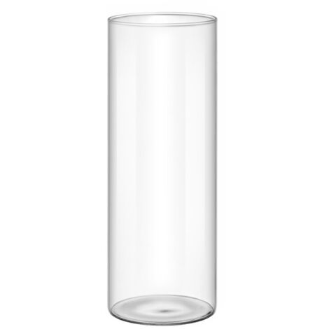 Vase cylindrique design moderne transparent Borosilicate haut cylindre 8x15cm,8.5x20cm,10x30cm blanc robuste deco florale maison bureau centre table cadeau