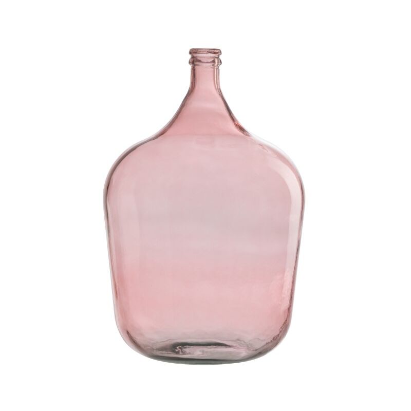 Jolipa - Vase dame jeanne en verre rose 37x37x55 cm