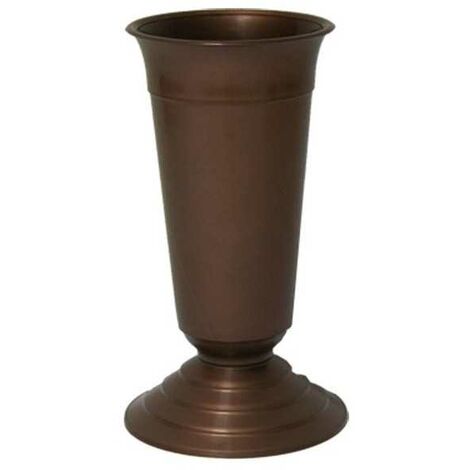 Vase de cimetière étroit, taille 2 h 36 avec base