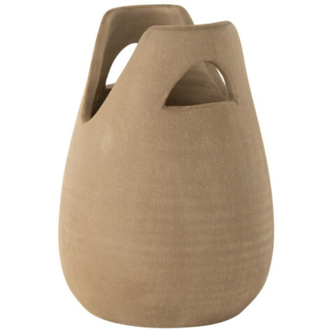 Vase Déco avec Anses "Pure Nature" 30cm Beige