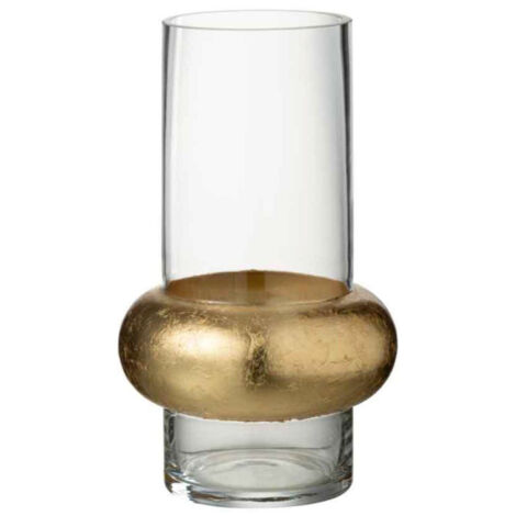 Vase Déco "Bague Cylindrique" 25cm Transparent