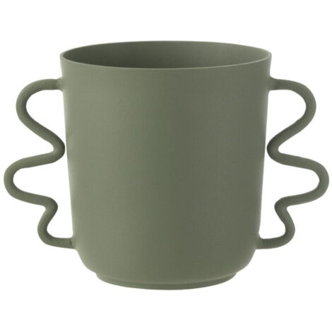 Vase Déco en Aluminium "Julien" 34cm Vert