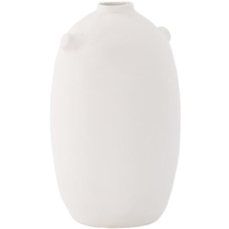 Vase Déco en Céramique "Madi" 28cm Blanc Cassé