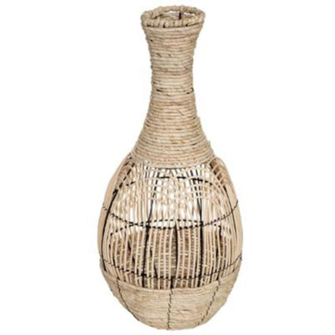 Vase Déco en Rotin "Idylle Folk" 63cm Naturel