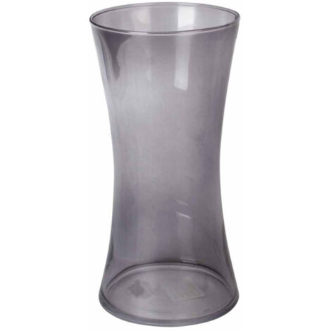 Vase Déco en Verre "Cintré" 25cm Gris