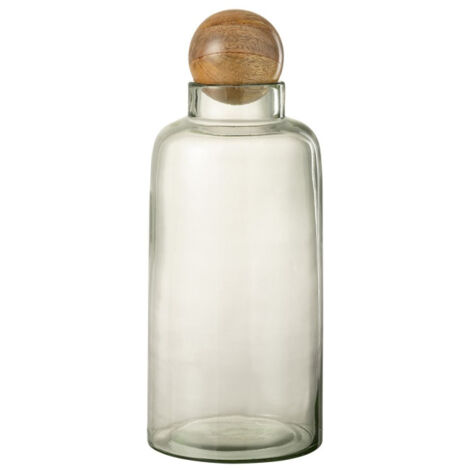 Vase Déco en Verre "Clarissa" 36cm Transparent