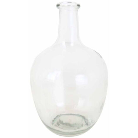 Vase Déco en Verre "Jarre" 25cm Transparent