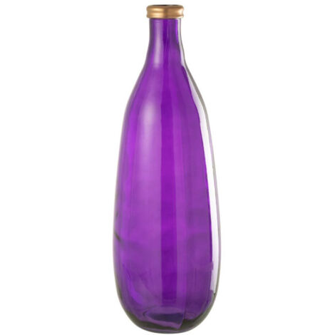 Vase Déco en Verre "Mandie" 75cm Mauve