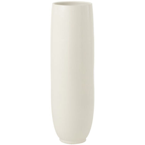 Vase Déco Poterie "Ying" 92cm Blanc