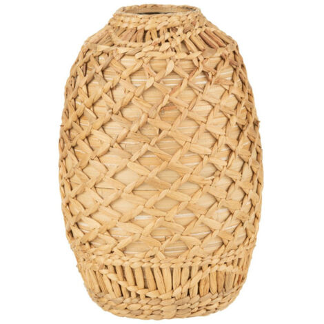 Vase Déco Tressé "Bambou" 37cm Naturel