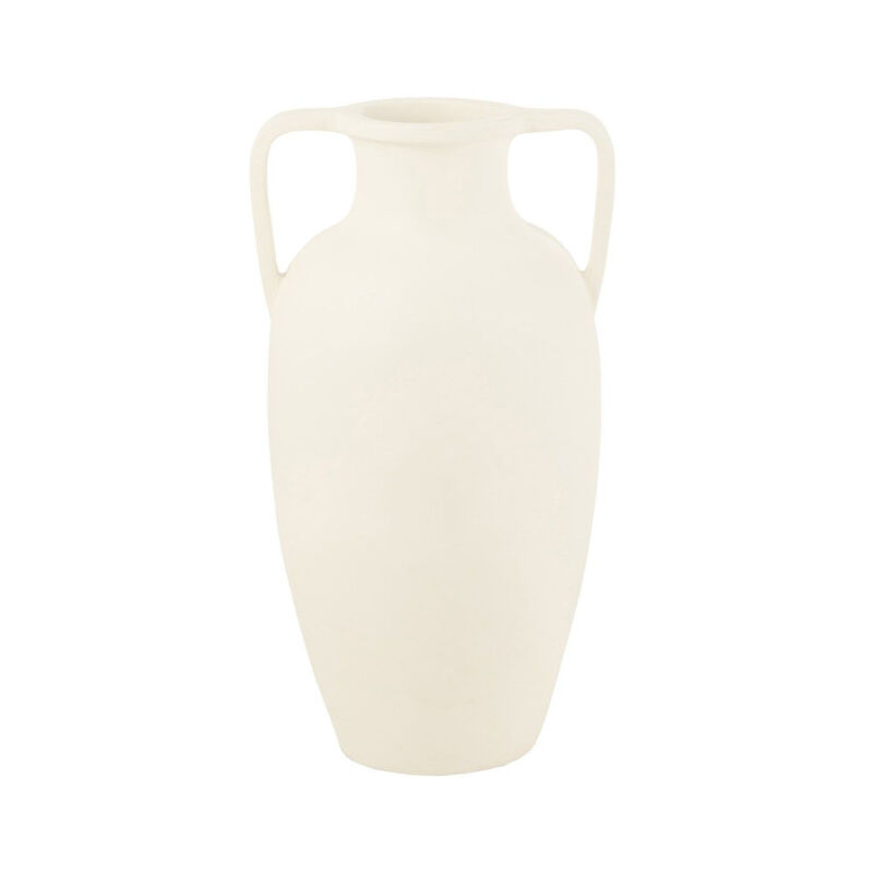 Vase Déco Uni 'Amphore' 66cm Blanc
