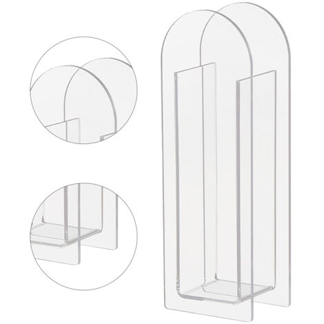 Vase décoratif Acrylic Fleur pour Table Design Blanc Transparent Modern Event Maison Noël Pâques Anniversaire Cadeau Mariage Fête