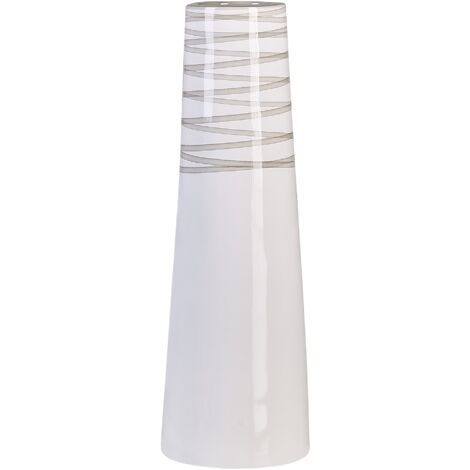 Vase décoratif blanc et gris 57cm TARRAGONA