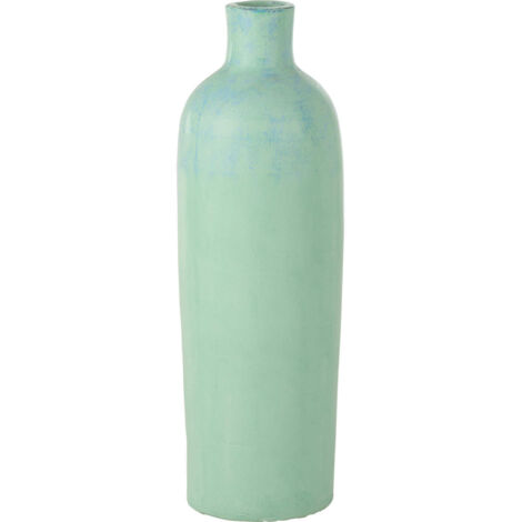 Vase décoratif bleu en ciment style méditerranéen - Bleu pastel méditerranéen