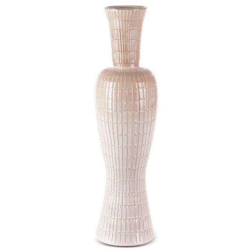Vase Décoratif Edna (03) (Fi) 19x71 Cm Crème