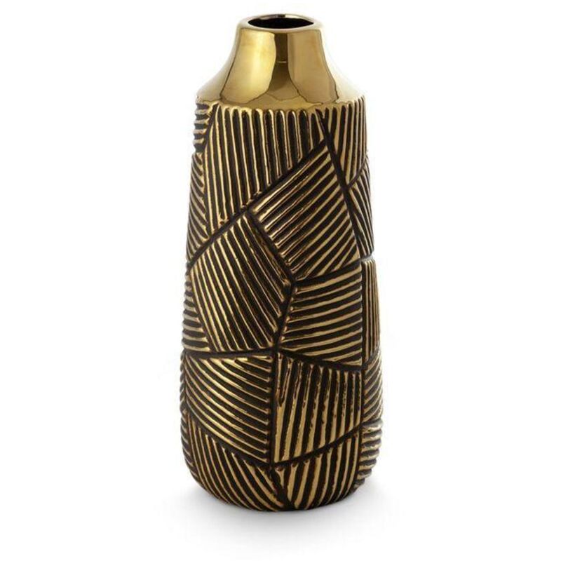 Vase Décoratif Emmi (05) Environ 13 X 30 Cm Noir