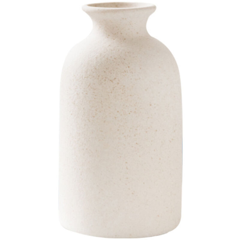 Vase décoratif en céramique de style minimaliste pour bureau – Beige