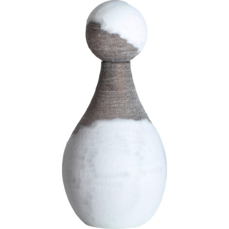 Vase décoratif en verre brun style contemporain élégant - Brun translucide contemporain