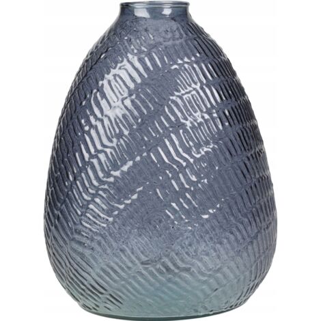 Vase décoratif en verre pour fleurs 16 x 22 cm
