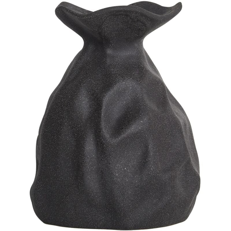 Beliani - Vase Décoratif Grès Imperméable Fleurs Accessoires Noir Coontail