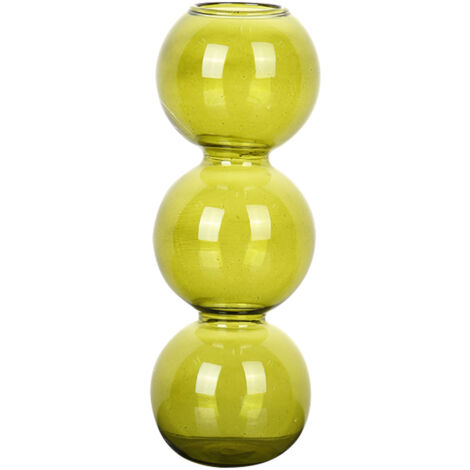 Vase décoratif hydroponique en verre Premium - Dimensions: 17/22.5cm - Diamètre: 6cm - Colours: Blanc Vert Orange Bleu Gris Doré Rose