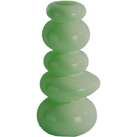 Vase Décoratif Icarus Modèle Rocher - 1 Pièce En Céramique Vert Laiton