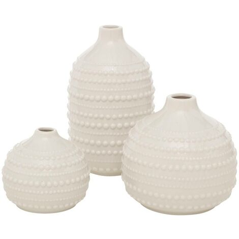 Vase décoratif Meruna, porcelaine, 3 pièces