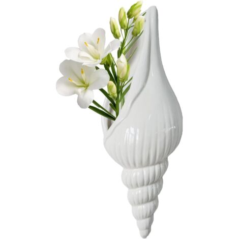 Vase décoratif - Vase sculptural en forme de coquillage - En