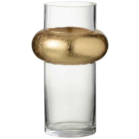 Vase Design "Bague Cylindrique" 25cm Transparent