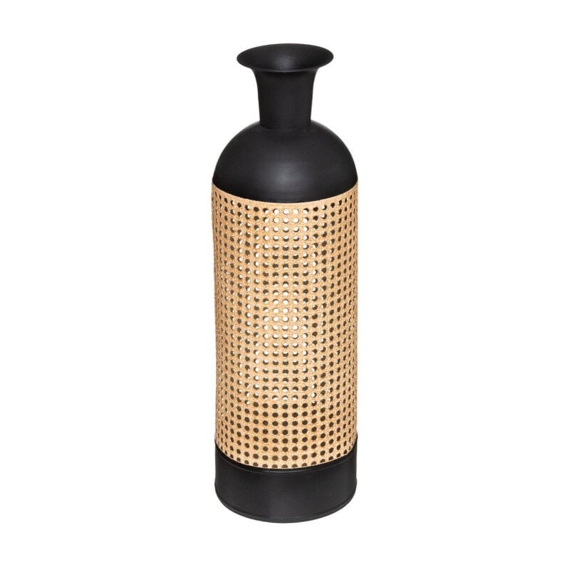 Vase Design Cannage 'Arbela' 60cm Noir