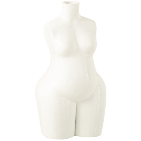 Vase Design Corps "Femme" 47cm Blanc