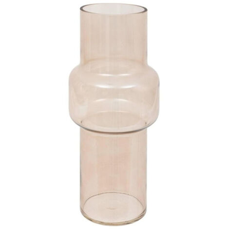 Vase Design Cylindrique "Ella" 30cm Rose Clair