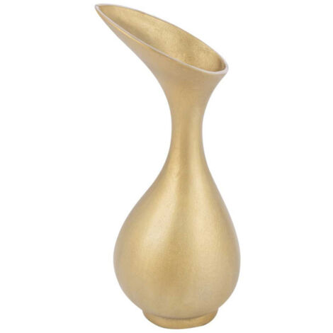 Vase Design en Aluminium "Olivia" 45cm Or