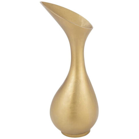 Vase Design en Aluminium "Olivia" 77cm Or