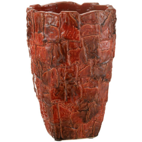 Vase Design en Céramique "Akane" 36cm Rouge