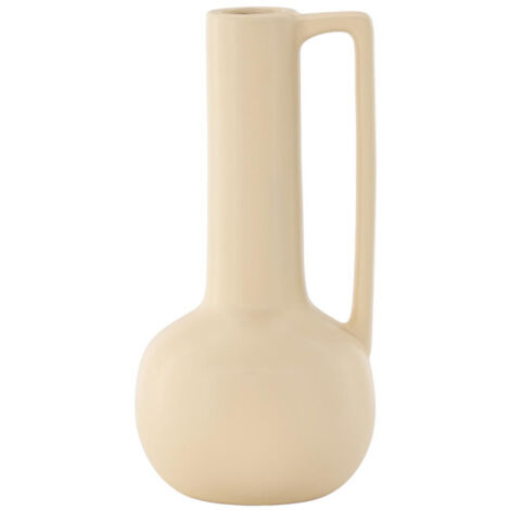 Vase Design en Céramique "Allis" 36cm Jaune