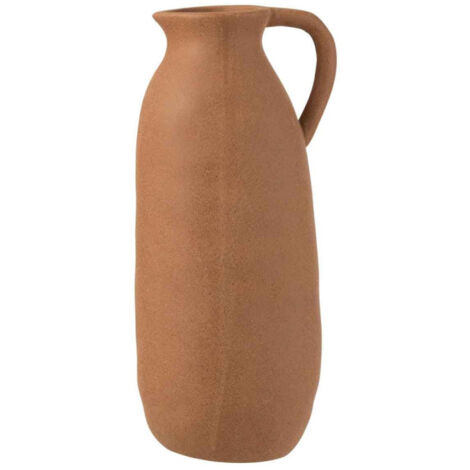 Vase Design en Céramique "Cruche" 37cm Marron