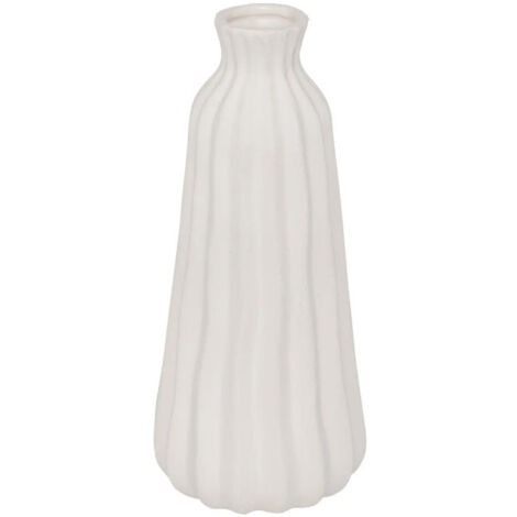Vase Design en Céramique "Fernan" 30cm Blanc