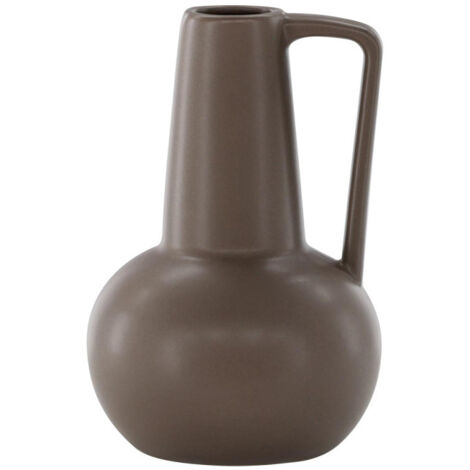 Vase Design en Céramique "Lane" 22cm Marron