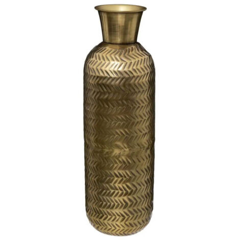 Vase Design en Métal "Midnight Garden" 45cm Or