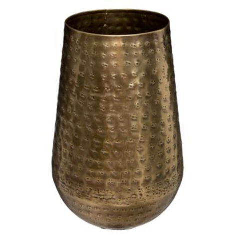 Vase Design en Métal "Oasis" 23cm Or