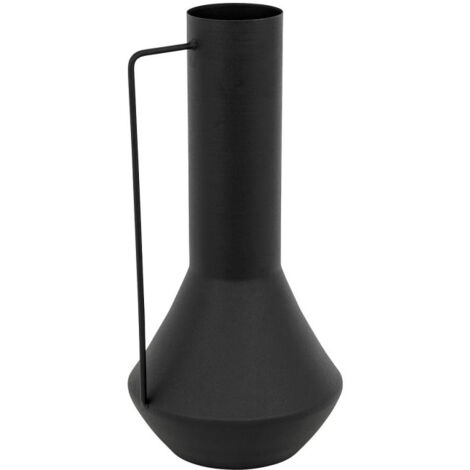 Vase Design en Métal "Sylvain" 35cm Noir