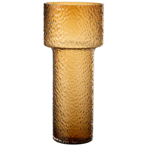 Vase Design en Verre "Betty" 45cm Marron