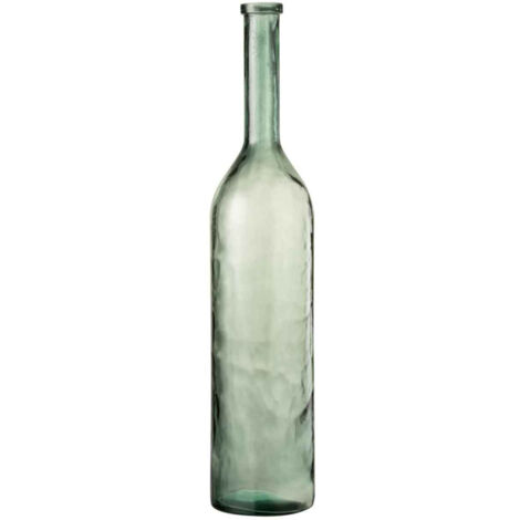 Vase Design en Verre "Carafe" 101cm Vert