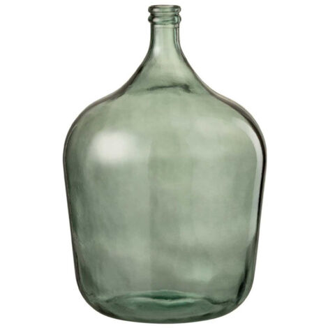 Vase Design en Verre "Carafe" 56cm Vert