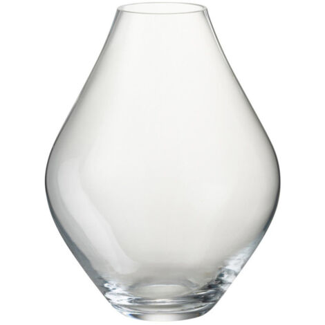 Vase Design en Verre "Cleo" 28cm Transparent