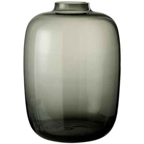 Vase Design en Verre "Cleo" 45cm Gris