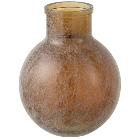 Vase Design en Verre "Comal" 31cm Marron